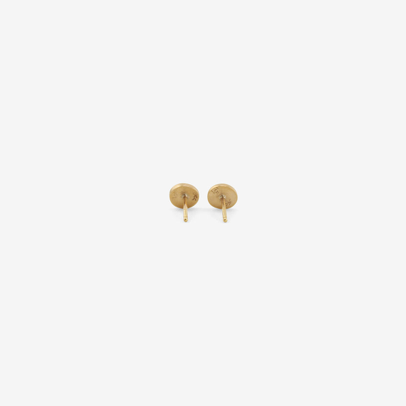 LOLA BROOKS 18K & ROSE-CUT YELLOW SAPPHIRE PEBBLE STUDS, 1.05CT