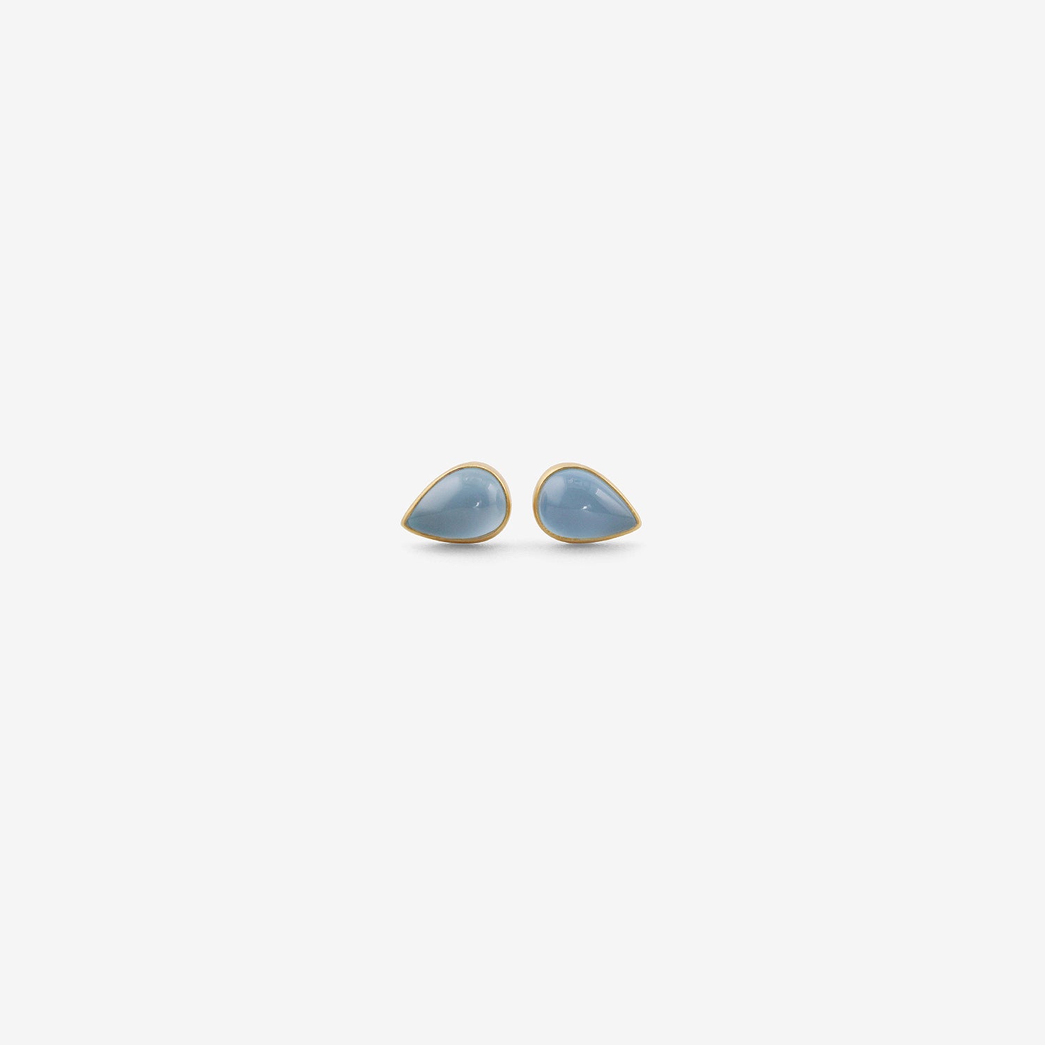 LOLA BROOKS 18K & TEARDROP-SHAPED AQUAMARINE STUDS, 2.34CT