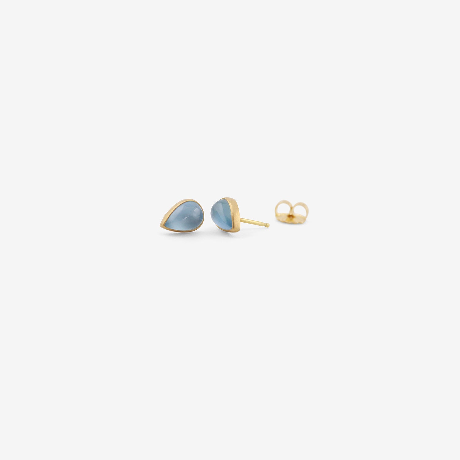 LOLA BROOKS 18K & TEARDROP-SHAPED AQUAMARINE STUDS, 2.34CT