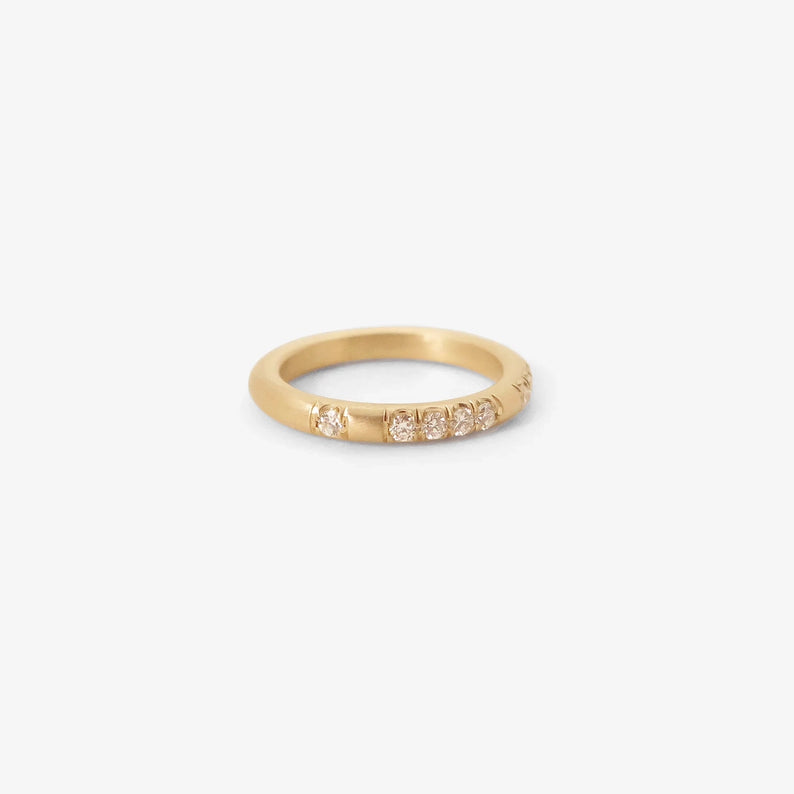 NICOLE LANDAW 14K & DIAMOND 2.75MM 'I LOVE YOU' BAND, .22CT