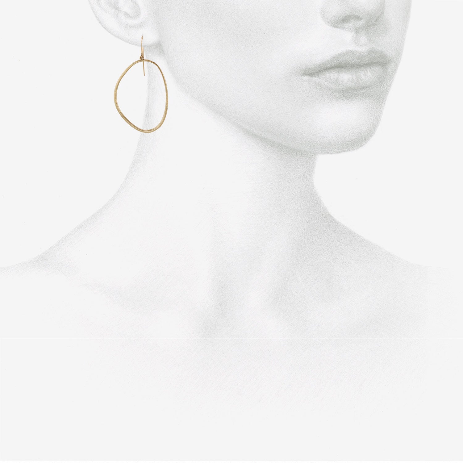NICOLE LANDAW 14K AVIATOR EARRINGS