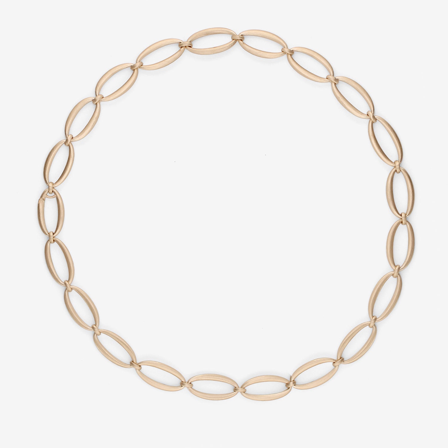 NICOLE LANDAW 14K BOLD OVAL LINK CHAIN NECKLACE