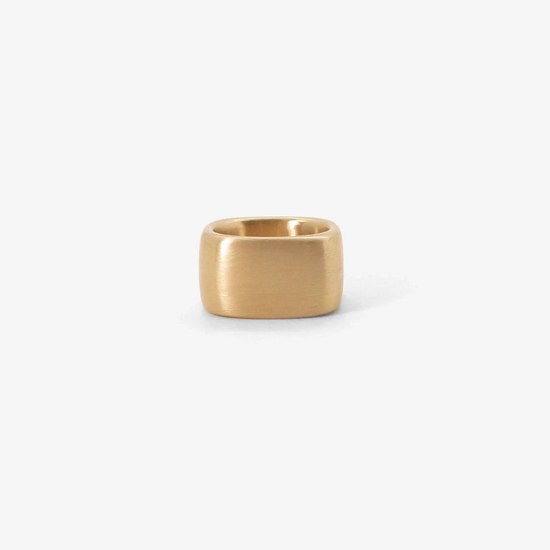 NICOLE LANDAW 14K CUSHION SQUARE BAND