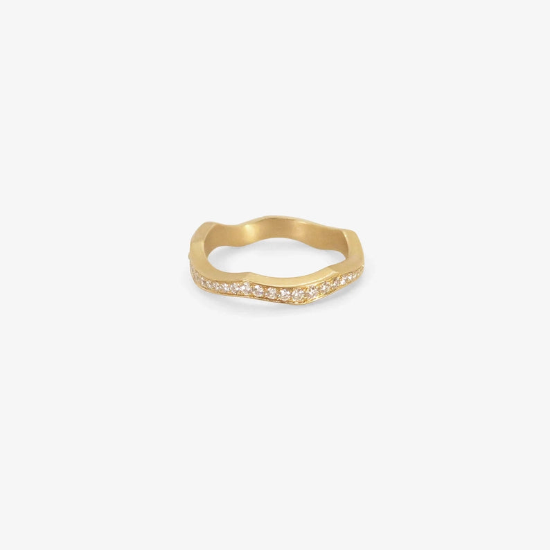 NICOLE LANDAW 18K & DIAMOND KINTSUKUROI ETERNITY BAND, .45CT