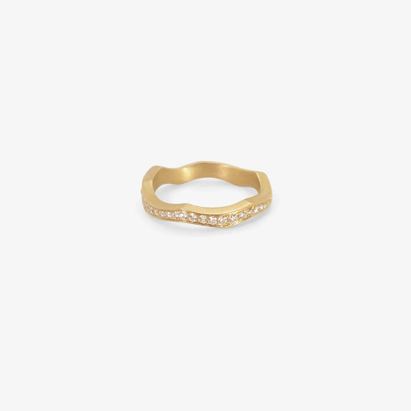 NICOLE LANDAW 18K & DIAMOND KINTSUKUROI ETERNITY BAND, .45CT