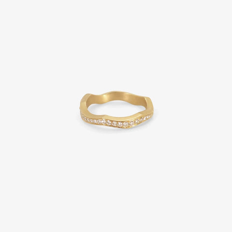 NICOLE LANDAW 18K & DIAMOND KINTSUKUROI ETERNITY BAND, .45CT