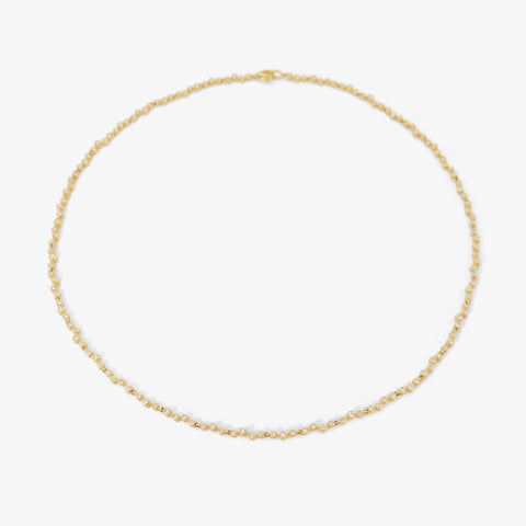 NICOLE LANDAW 14K & SMALL DIAMOND RIVIERA NECKLACE, 2CT