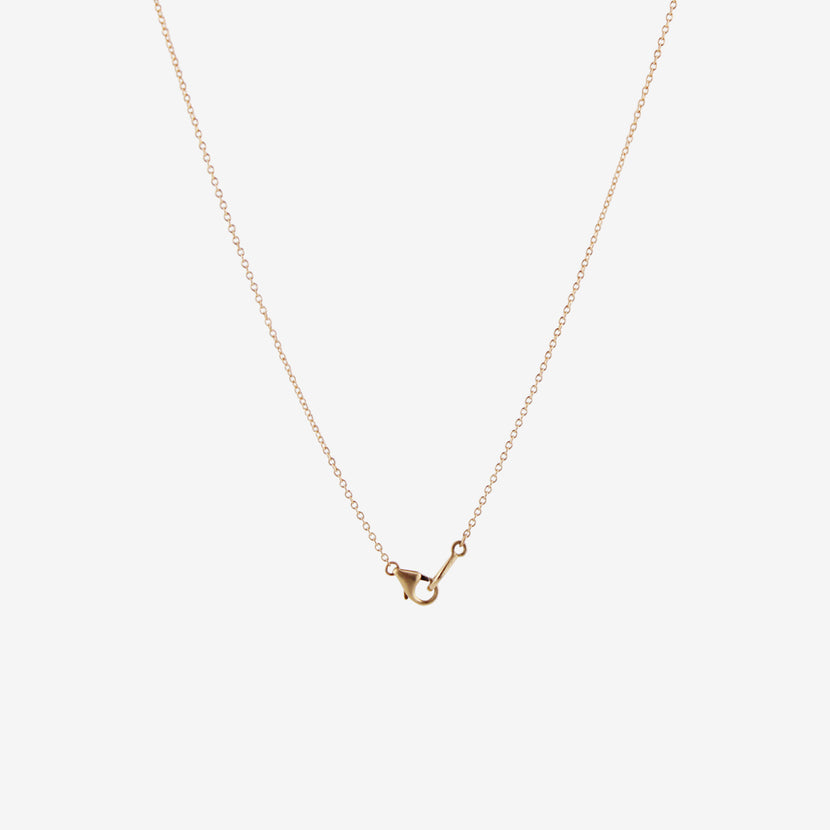 NICOLE LANDAW 14K & GREEN BLUE TOURMALINE PRONG-SET NARRATOR NECKLACE