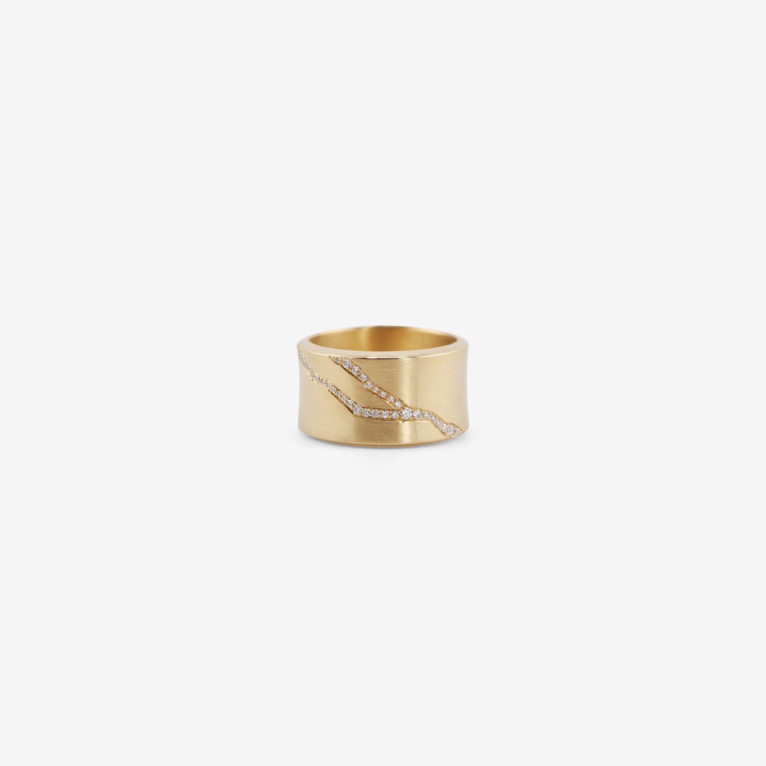 NICOLE LANDAW 14K & DIAMOND KINTSUKUROI RING