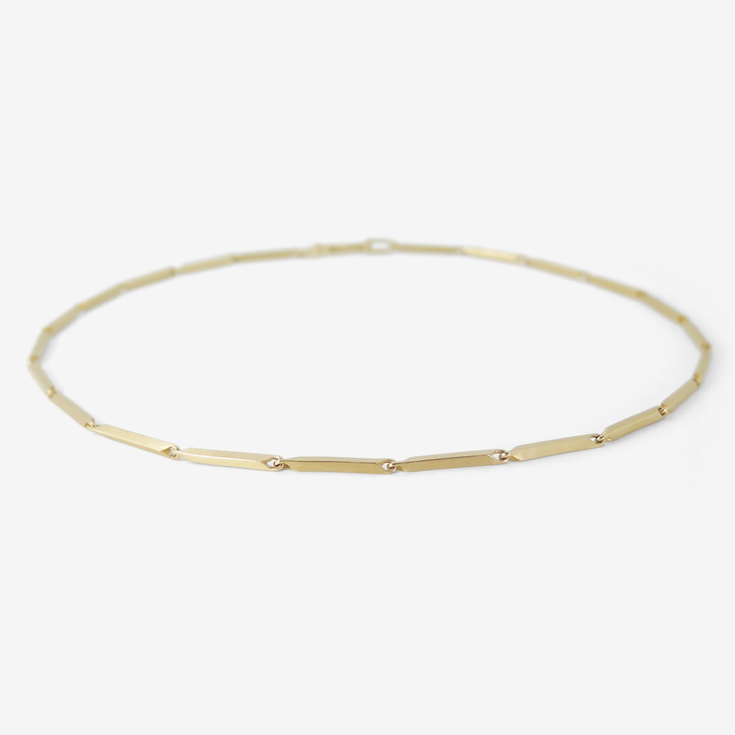 NICOLE LANDAW 14K MATTE FINISH HEAVYWEIGHT FOB CHAIN