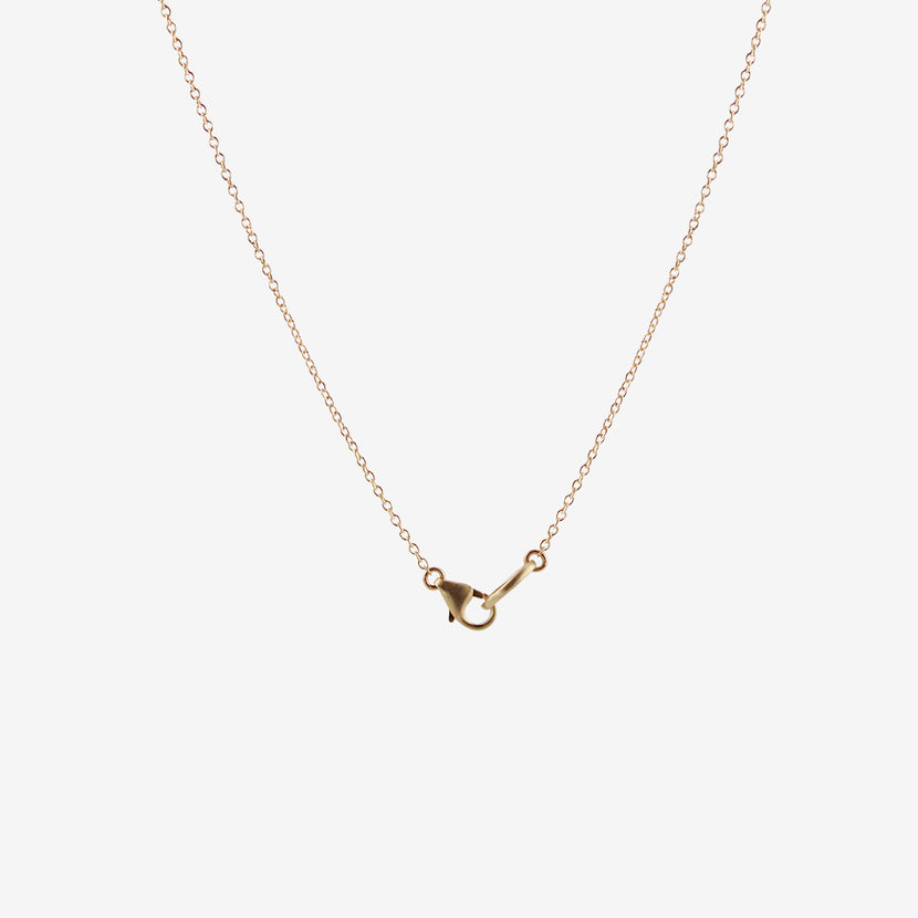 NICOLE LANDAW 14K OBLONG SPIRAL TWIST NECKLACE