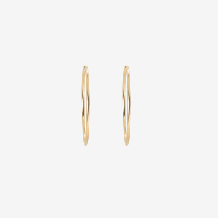 NICOLE LANDAW 14K SMALL OUROBOROS ENDLESS HOOPS