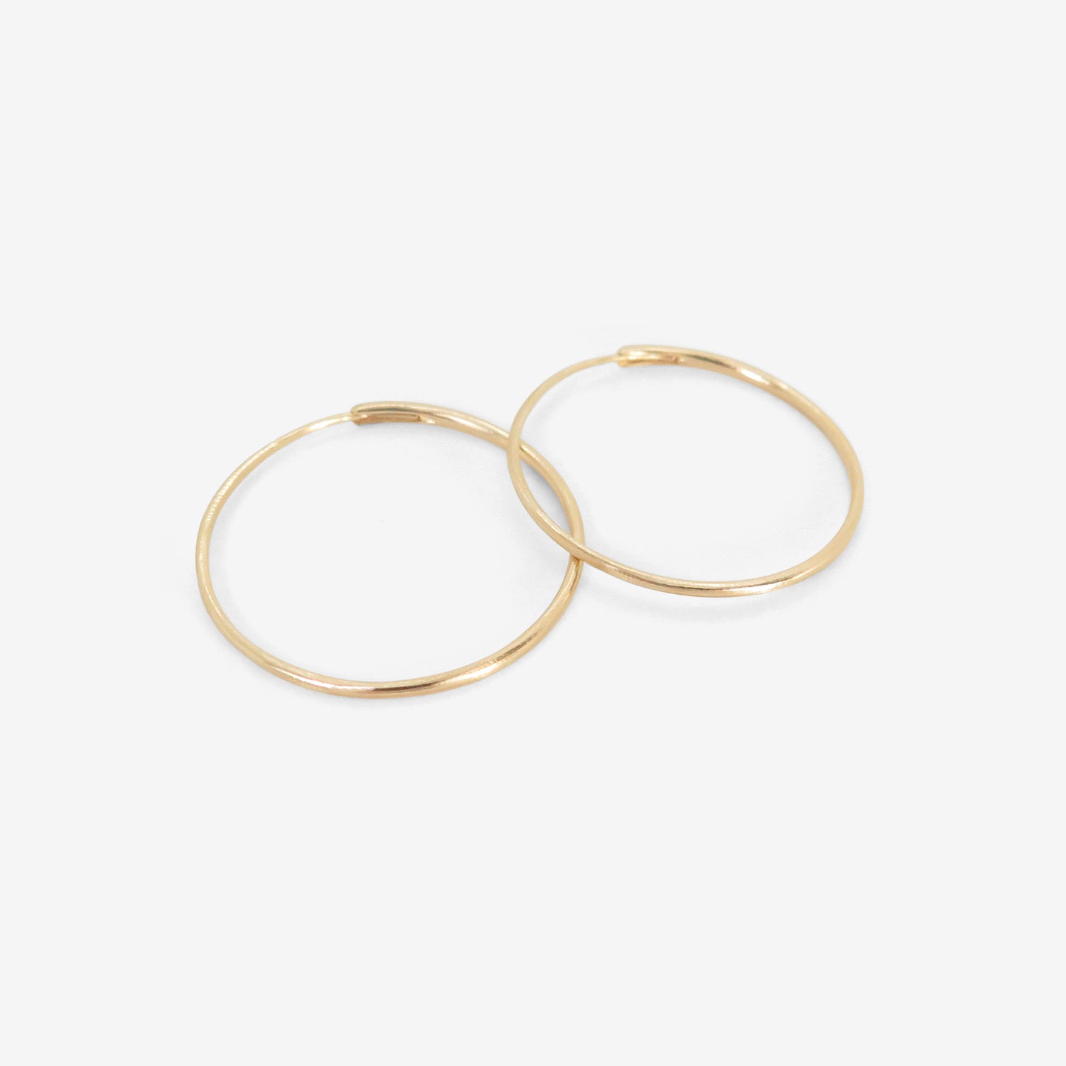 NICOLE LANDAW 14K SMALL OUROBOROS ENDLESS HOOPS