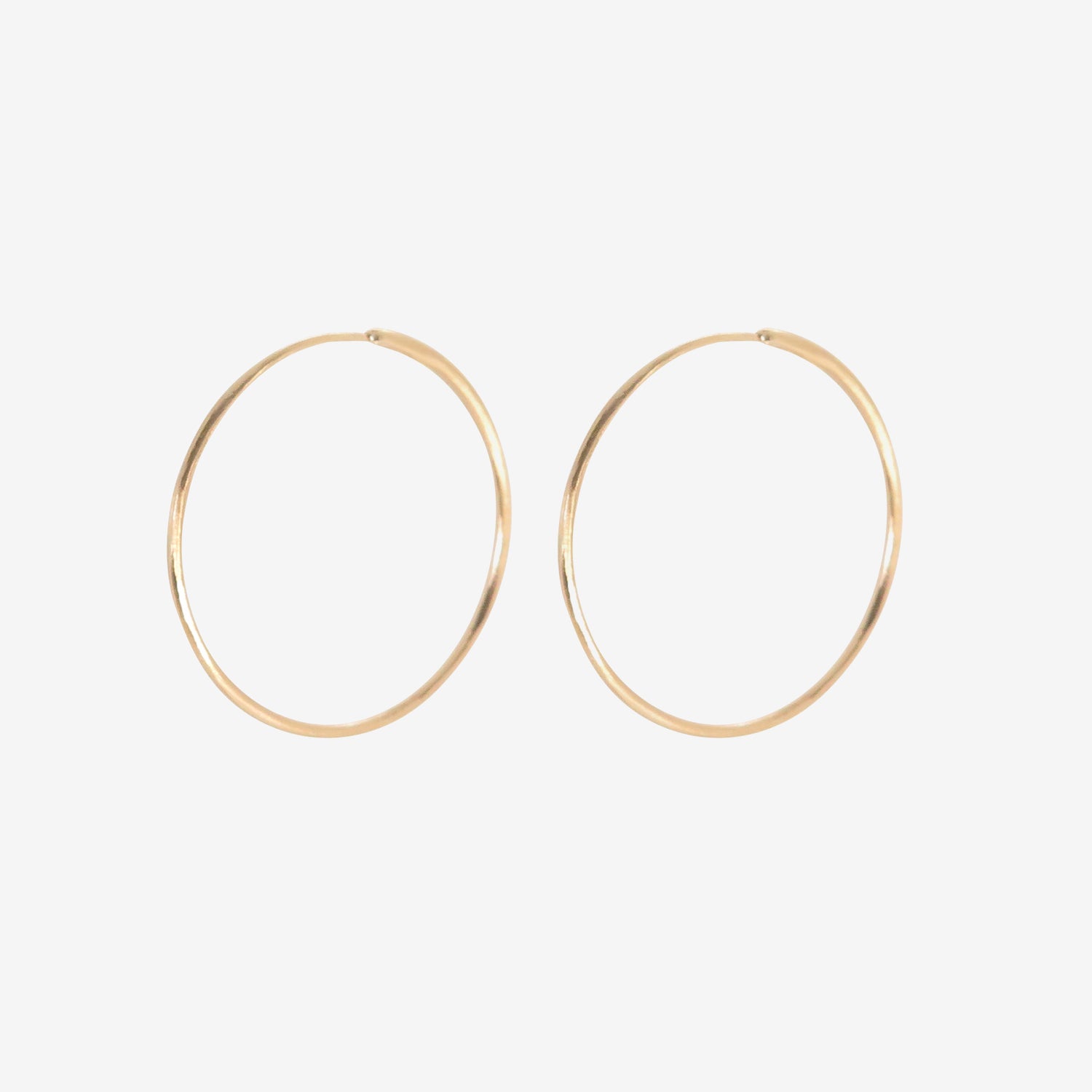 NICOLE LANDAW 14K SMALL OUROBOROS ENDLESS HOOPS