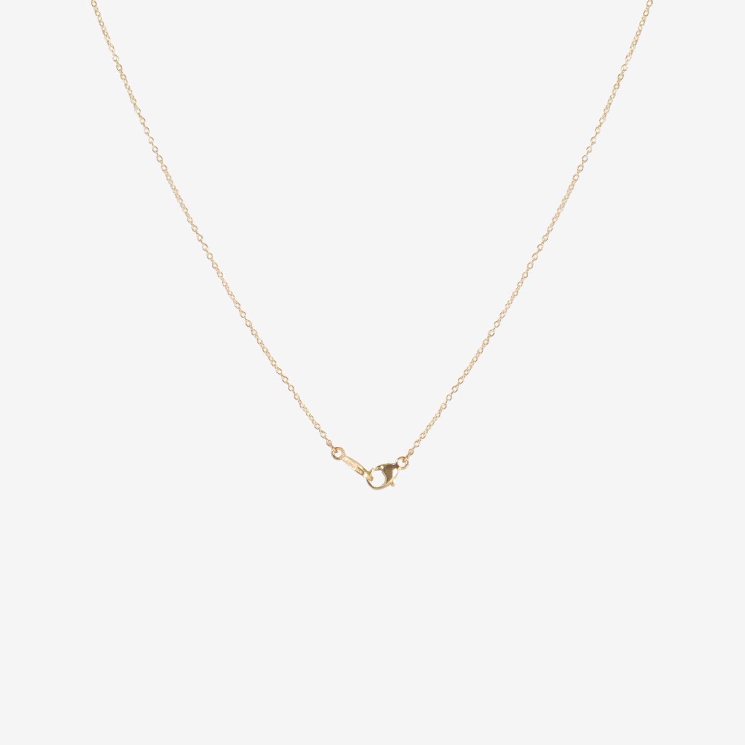 NICOLE LANDAW 14K & WHITE TOPAZ SOLITAIRE STORY NECKLACE