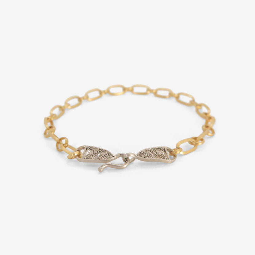 NIKOLLE RADI 18K & PLATINUM FRIEZE CHAIN BRACELET