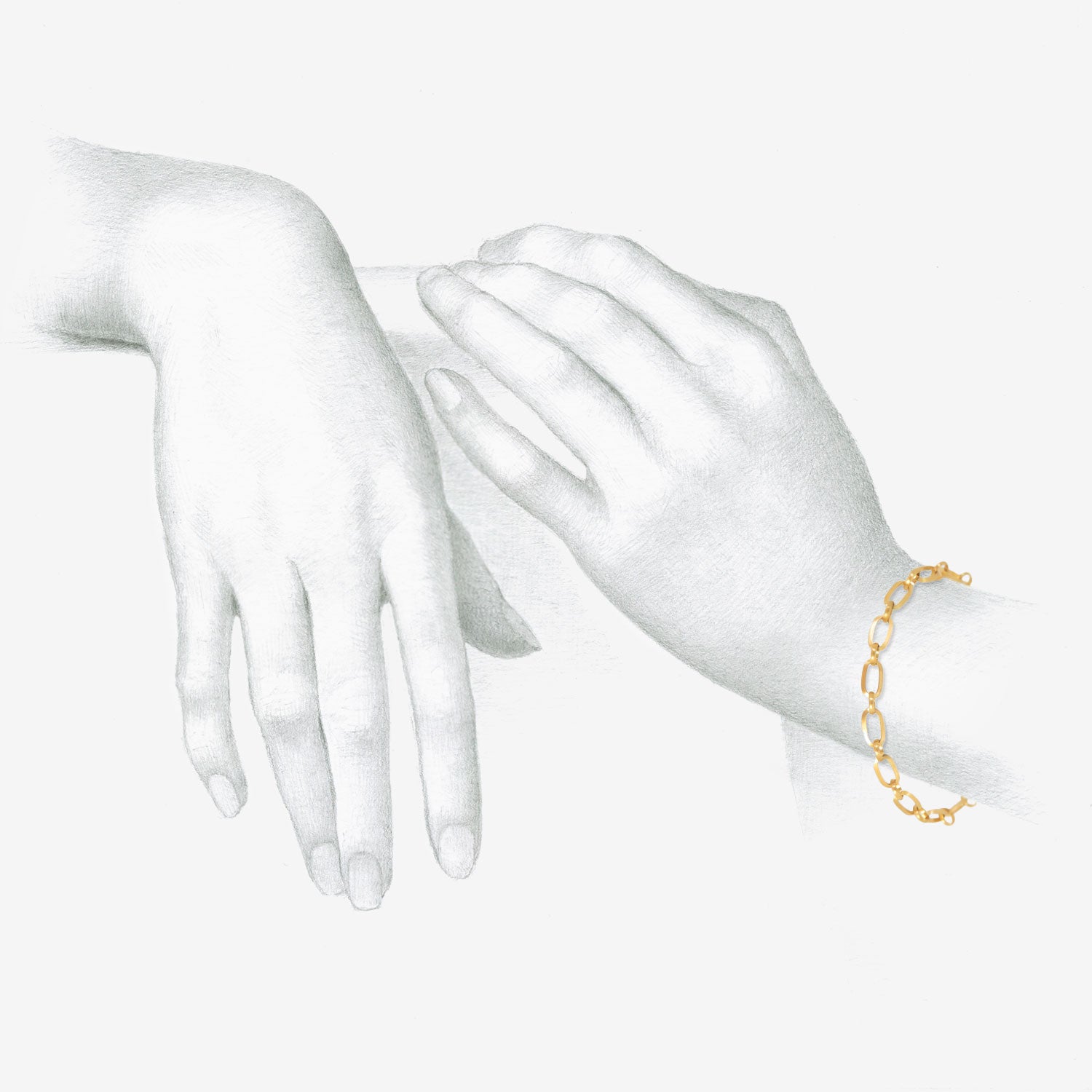 NIKOLLE RADI 18K & PLATINUM FRIEZE CHAIN BRACELET