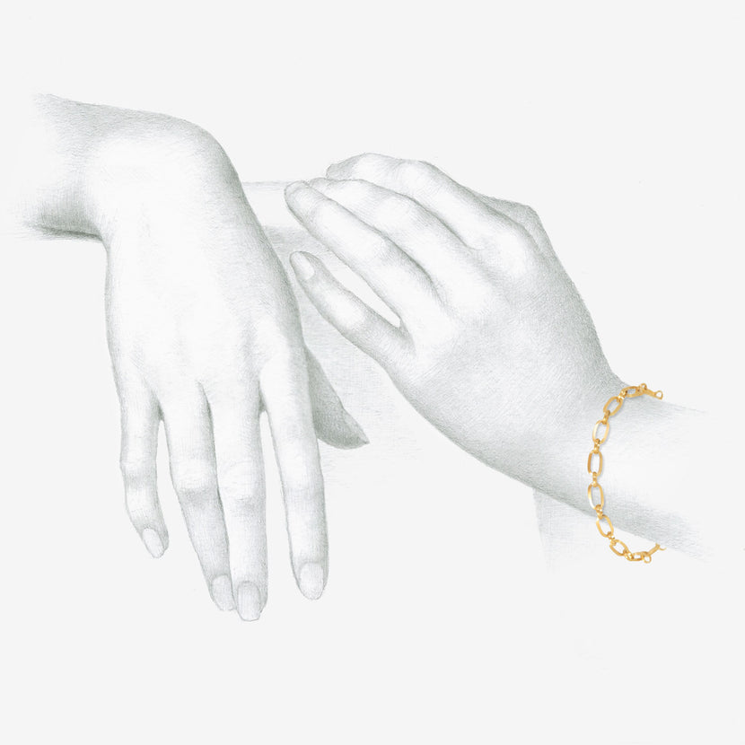 NIKOLLE RADI 18K & PLATINUM FRIEZE CHAIN BRACELET