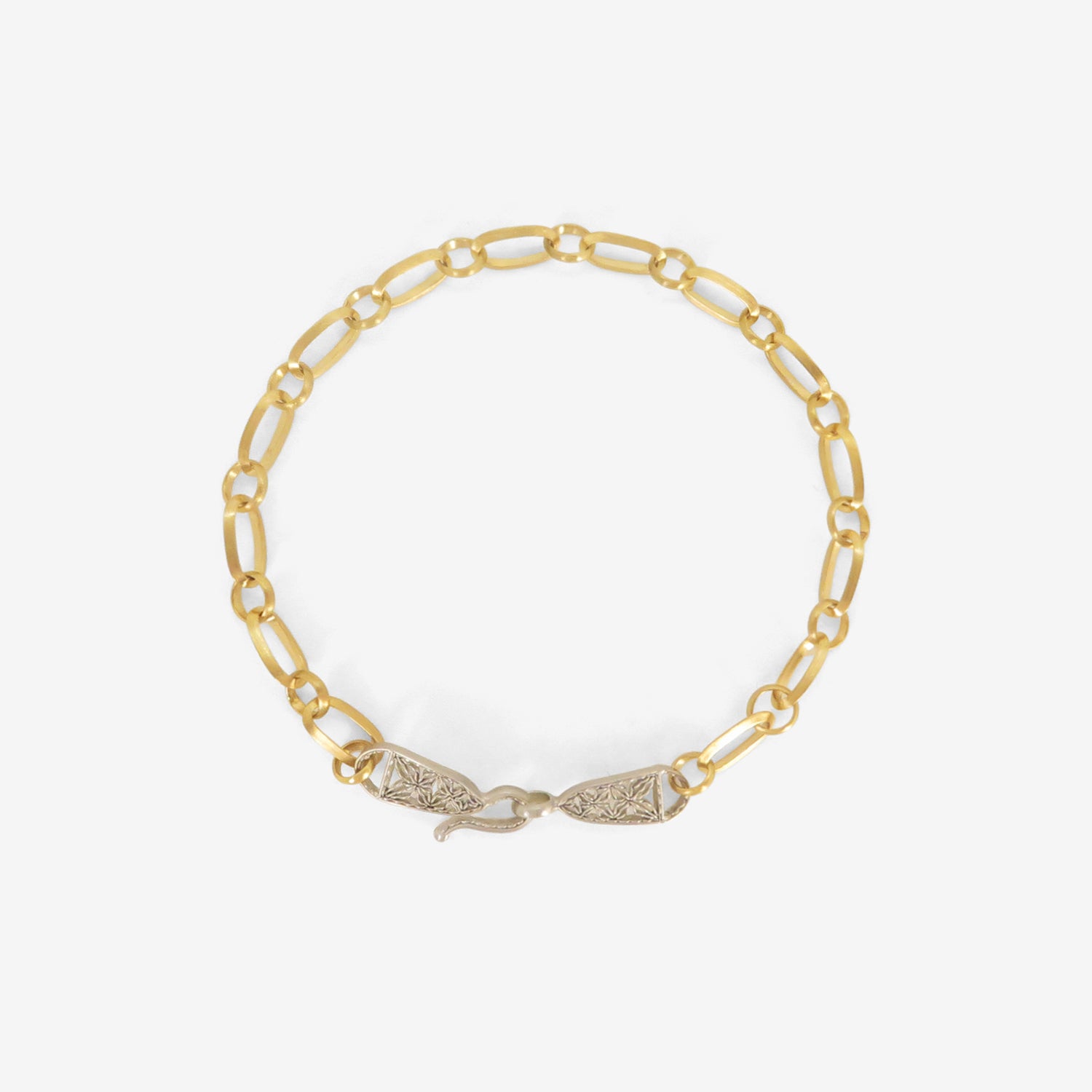 NIKOLLE RADI 18K & PLATINUM FRIEZE CHAIN BRACELET