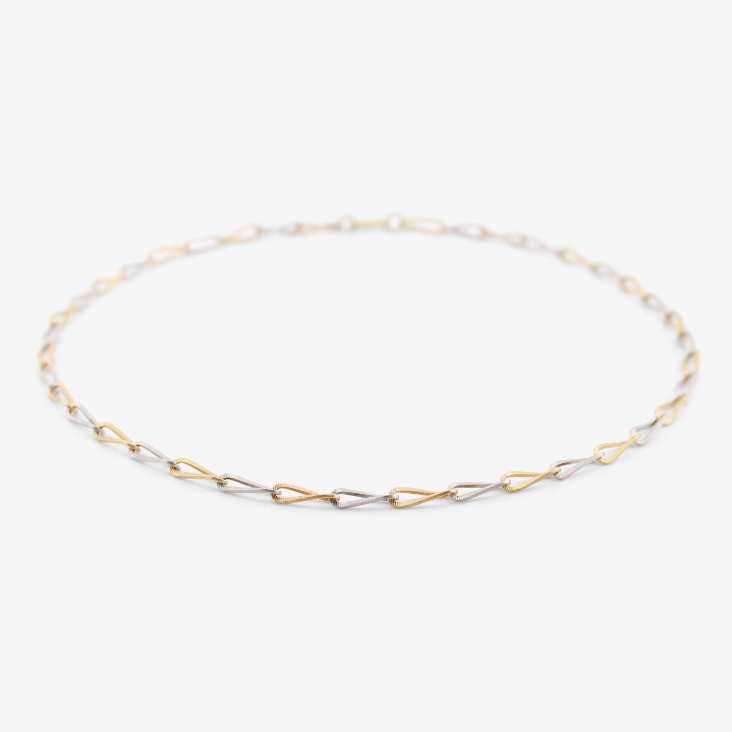 NIKOLLE RADI 18K & PLATINUM ZIP TWIST CHAIN NECKLACE