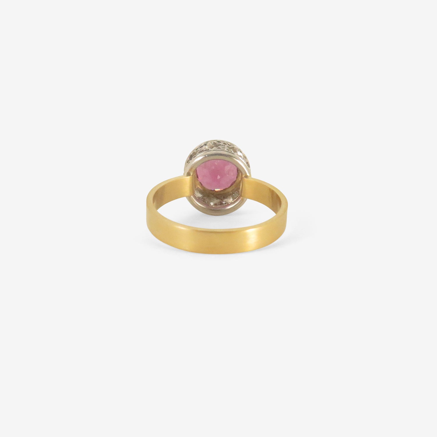 NIKOLLE RADI 18K & PLATINUM RING WITH ROUND PINK TOURMALINE, 2.35CT