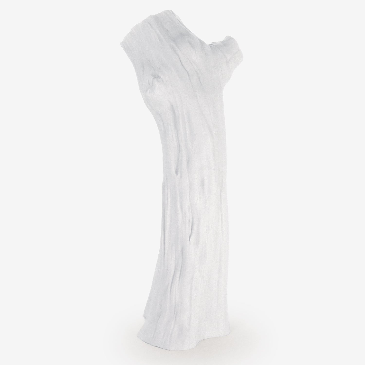 TED MUEHLING WITH BISQUE PORCELAIN BRANCH VASE