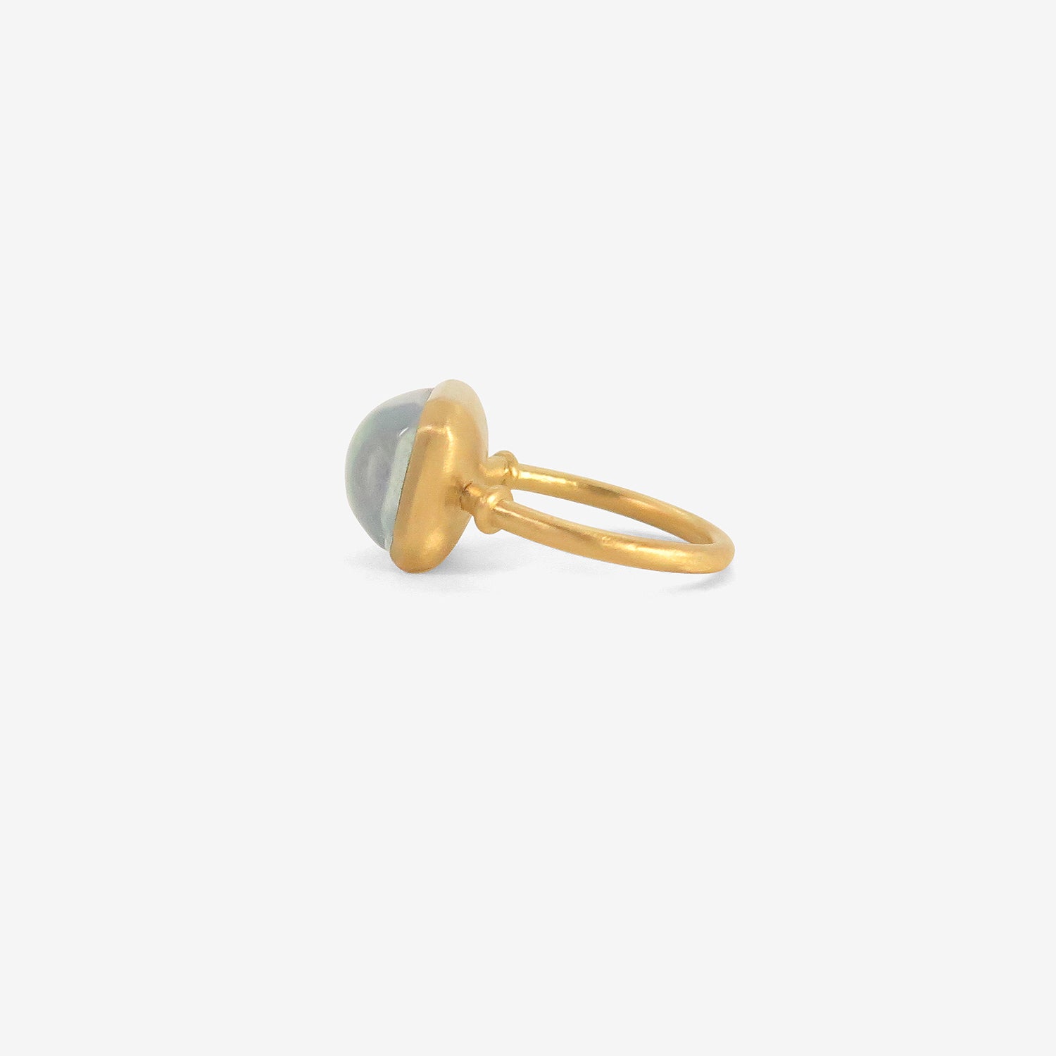 PROUNIS 22K & AQUAMARINE CAPSA RING