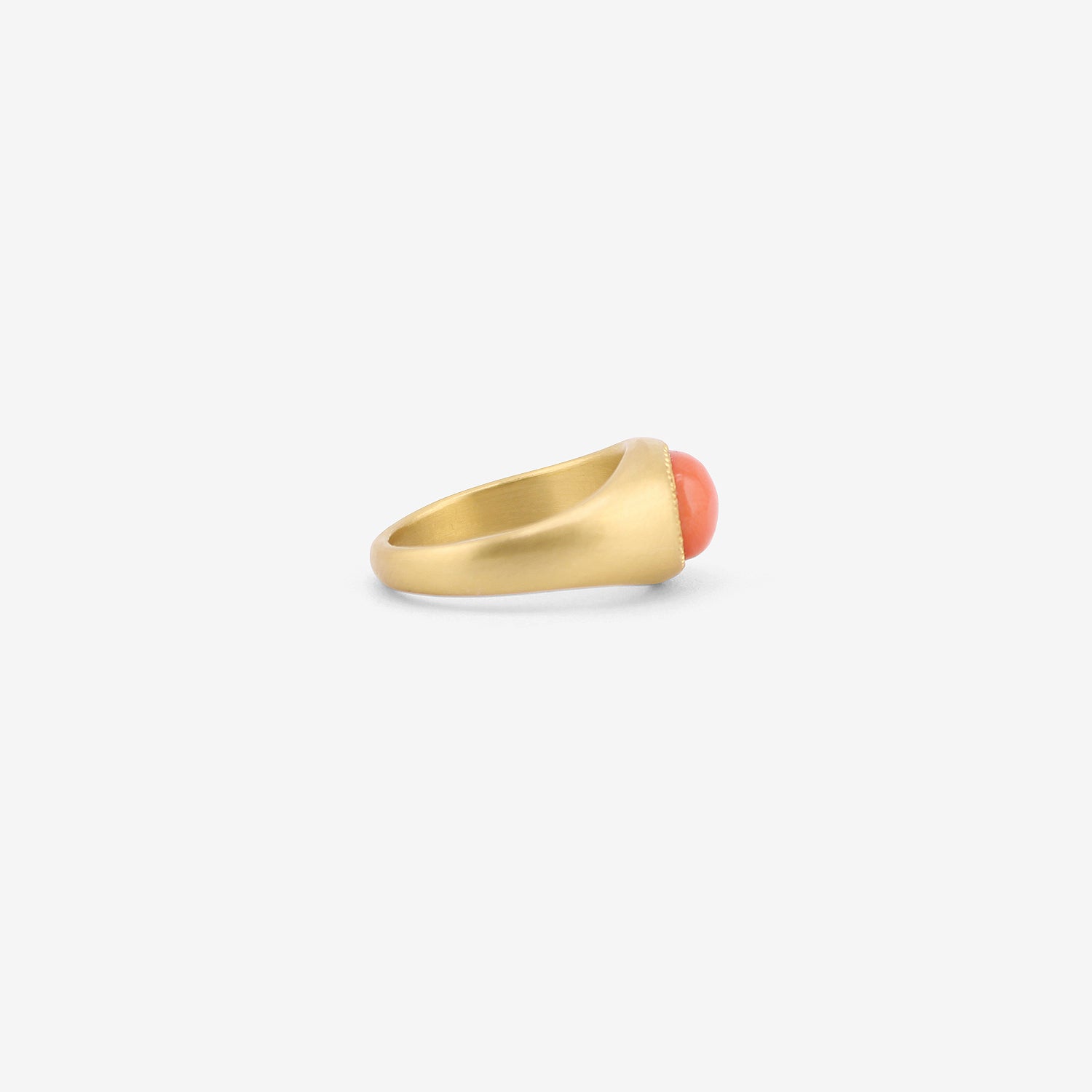 PROUNIS 22K & ANTIQUE CORAL ROZ RING
