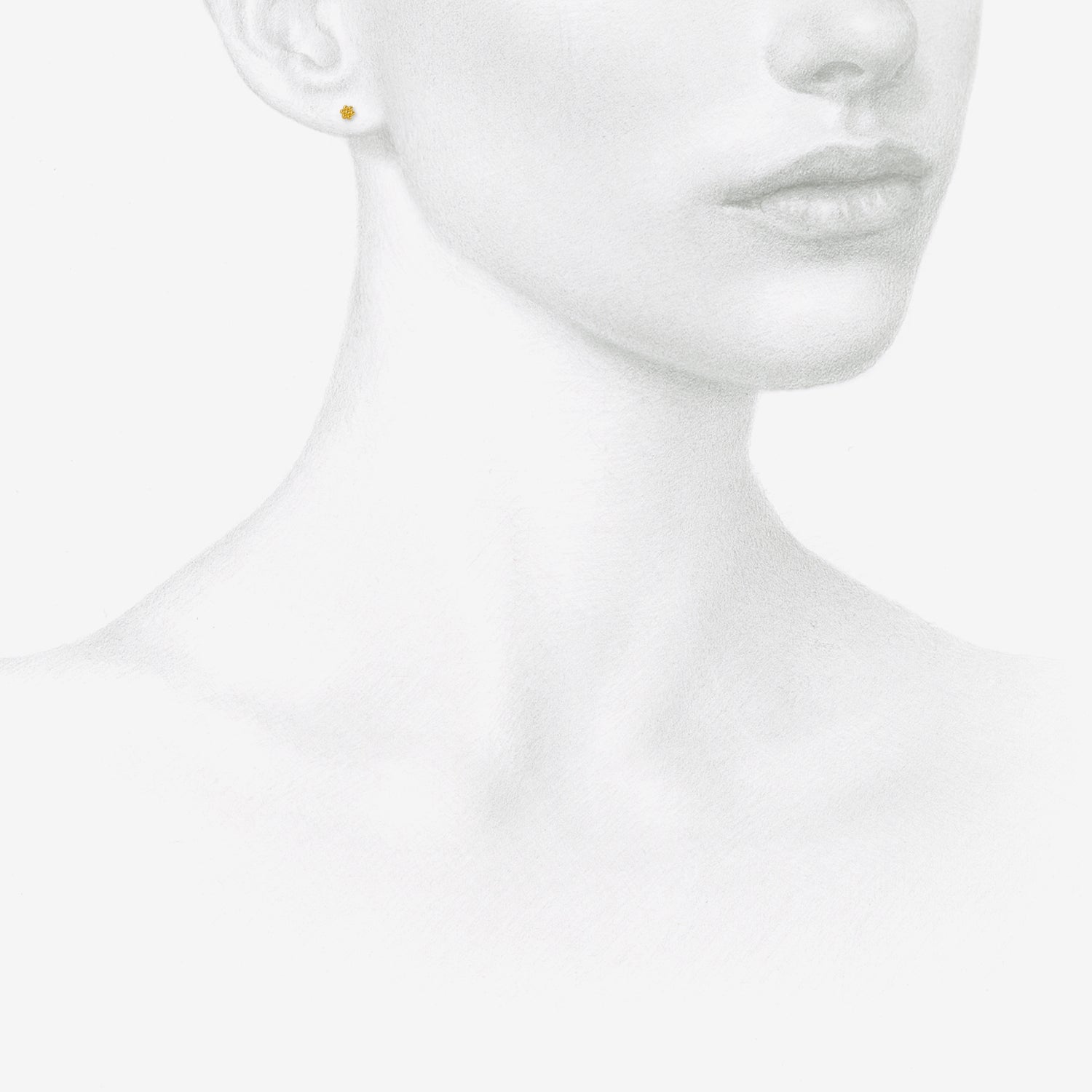 PROUNIS 22K ROSETTE STUDS