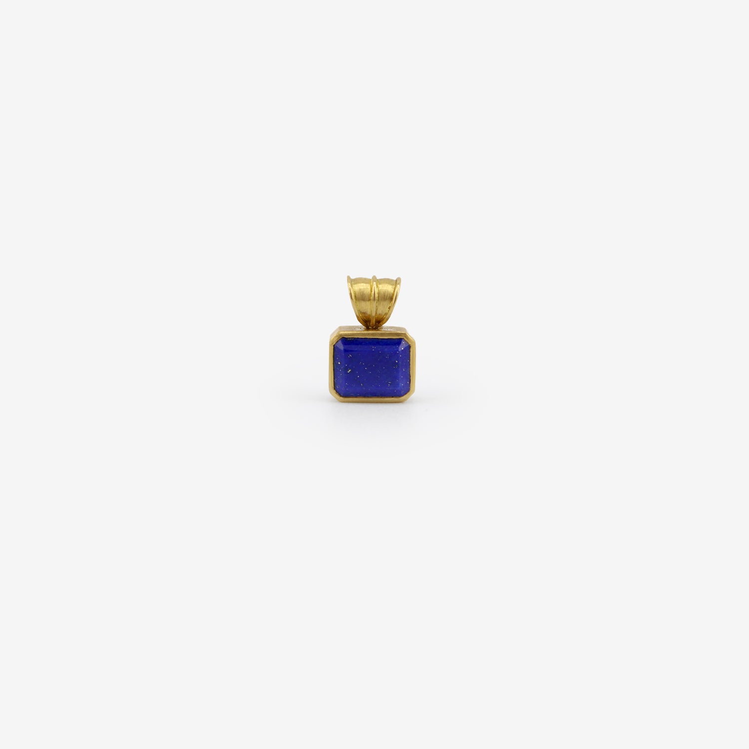 PROUNIS 22K & LAPIS BABY BLOCK PENDANT