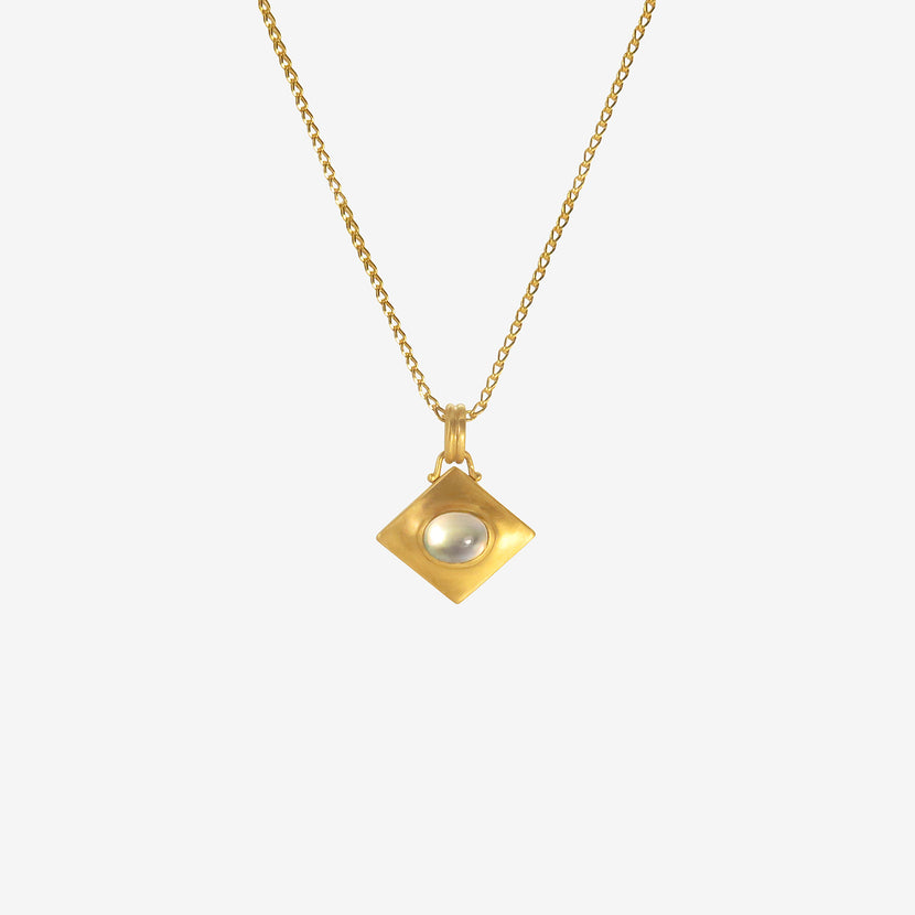 PROUNIS 22K & MOONSTONE QUAD PENDANT