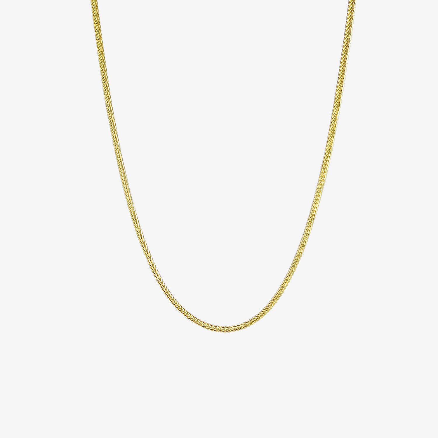 PROUNIS 22K DUO LOOP-IN-LOOP CHAIN WITH FIBULA CLASP