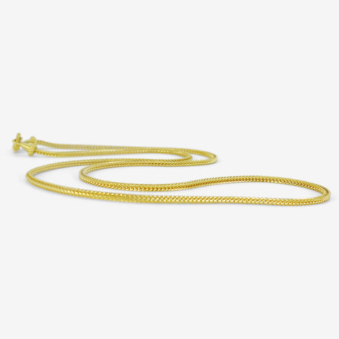 PROUNIS 22K DUO LOOP-IN-LOOP CHAIN WITH FIBULA CLASP