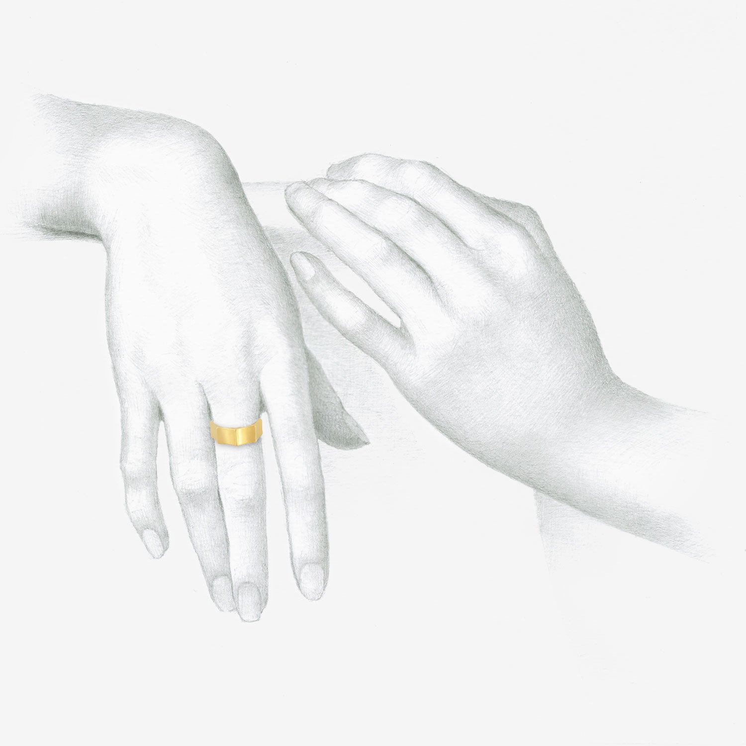 PROUNIS 22K ODE RING