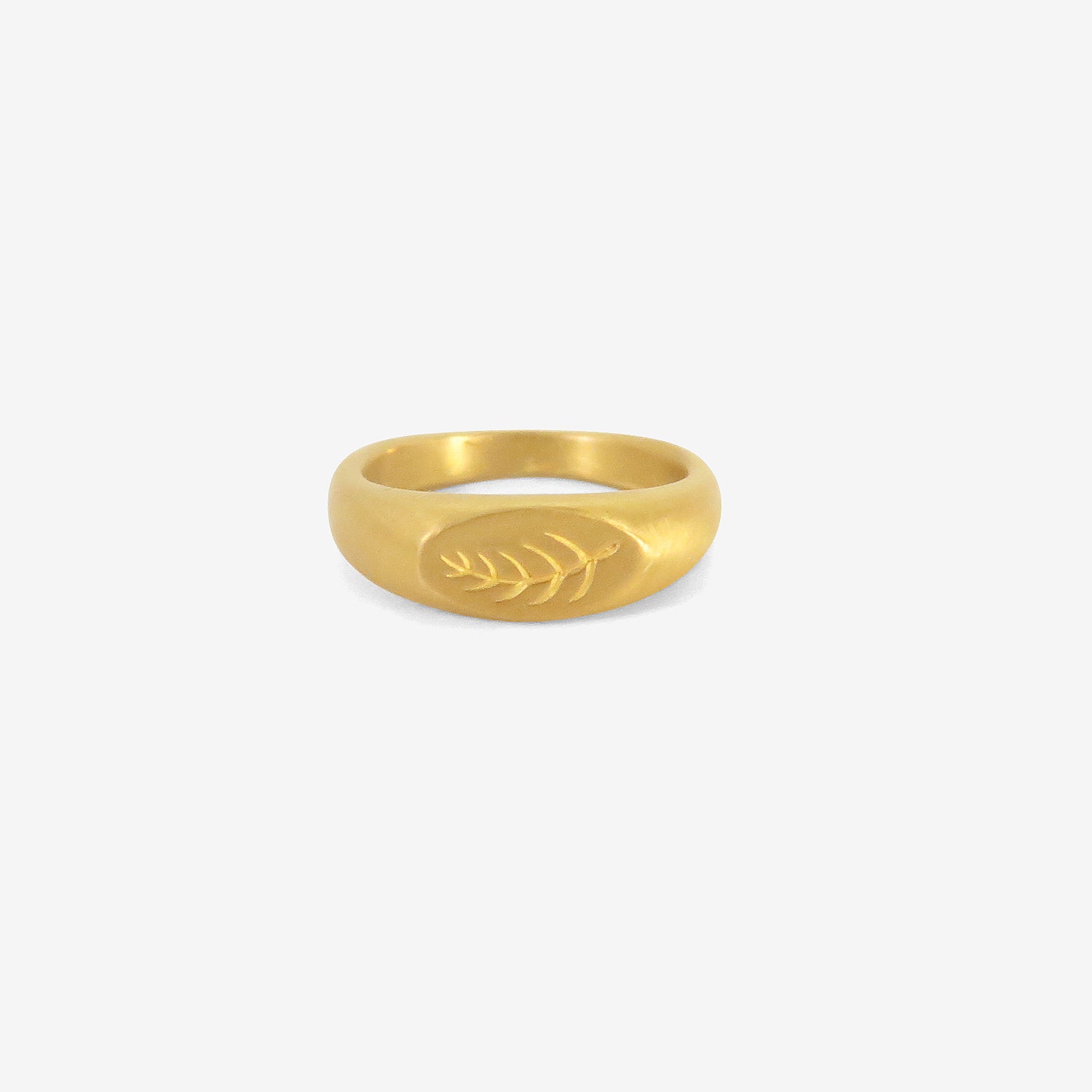 PROUNIS 22K PALM BRANCH RING