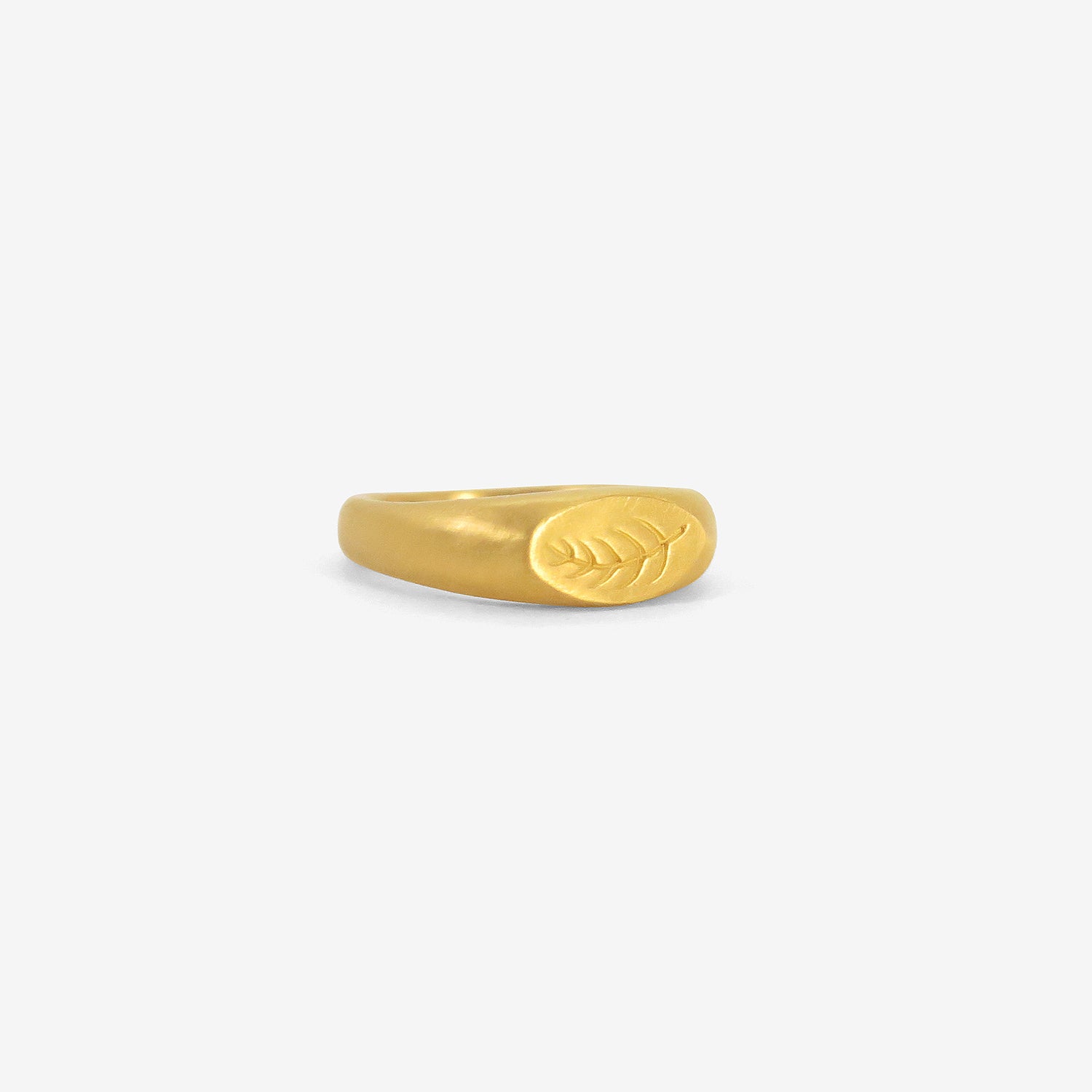 PROUNIS 22K PALM BRANCH RING