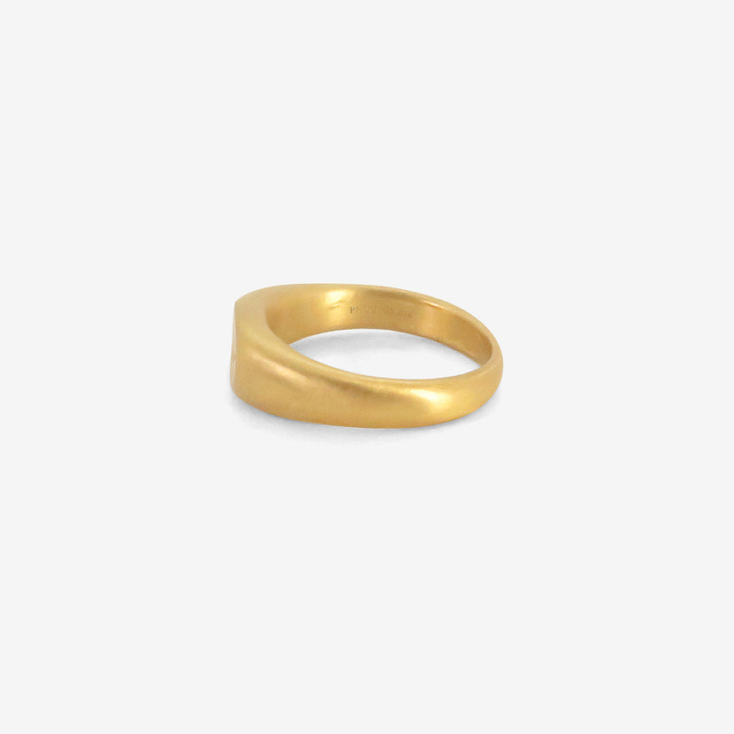 PROUNIS 22K PALM BRANCH RING