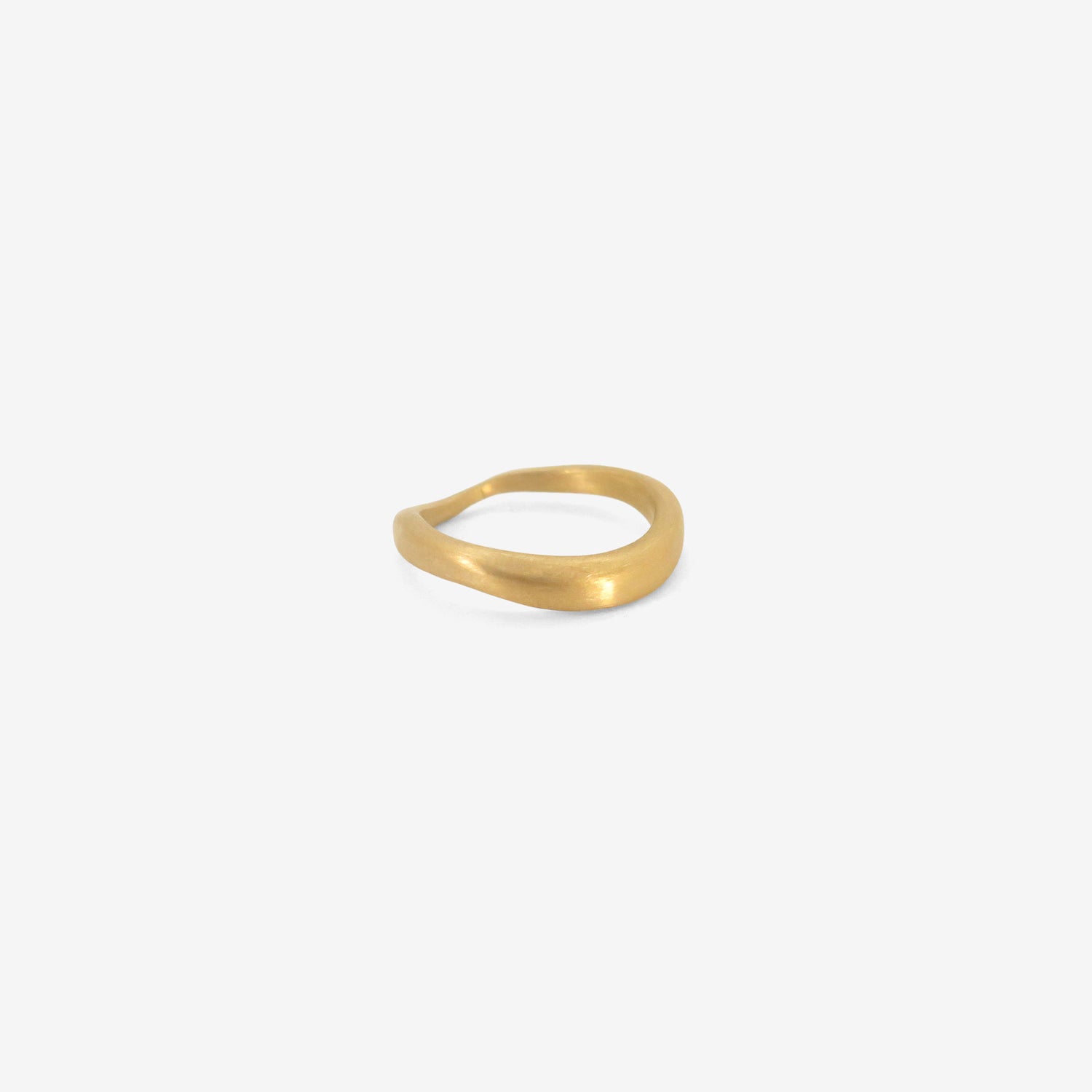 ROSANNE PUGLIESE 22K WAVE RING, SIZE 6 1/2