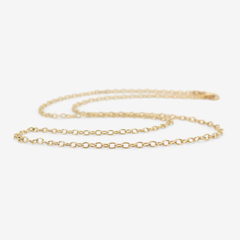 ROSANNE PUGLIESE 14K ADJUSTABLE MEDIUM CHAIN, 21 3/4"