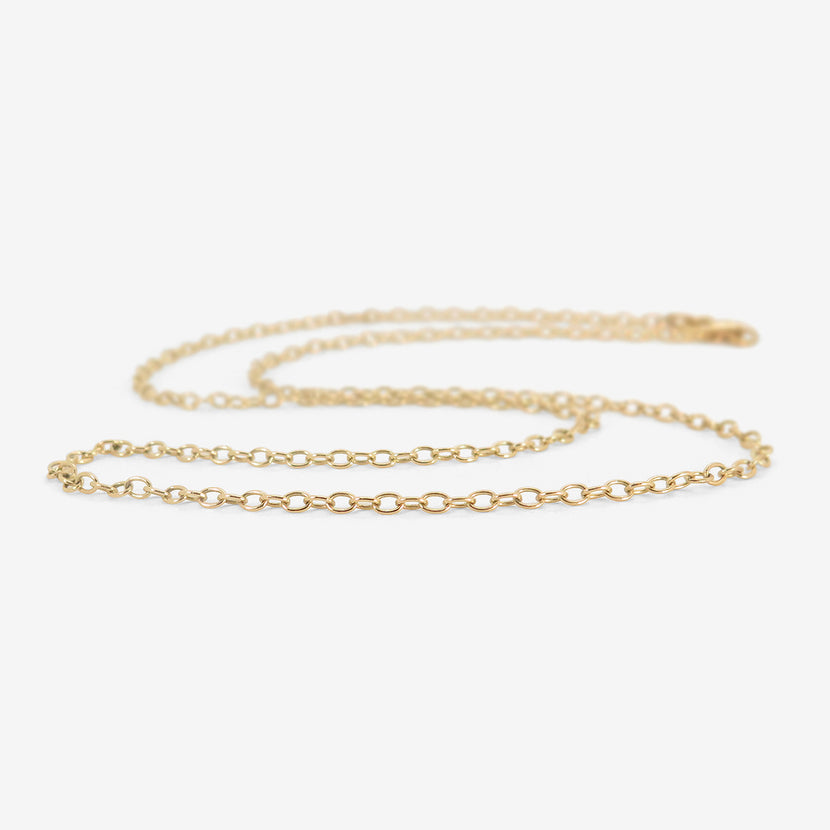ROSANNE PUGLIESE 14K ADJUSTABLE MEDIUM CHAIN, 21 3/4"
