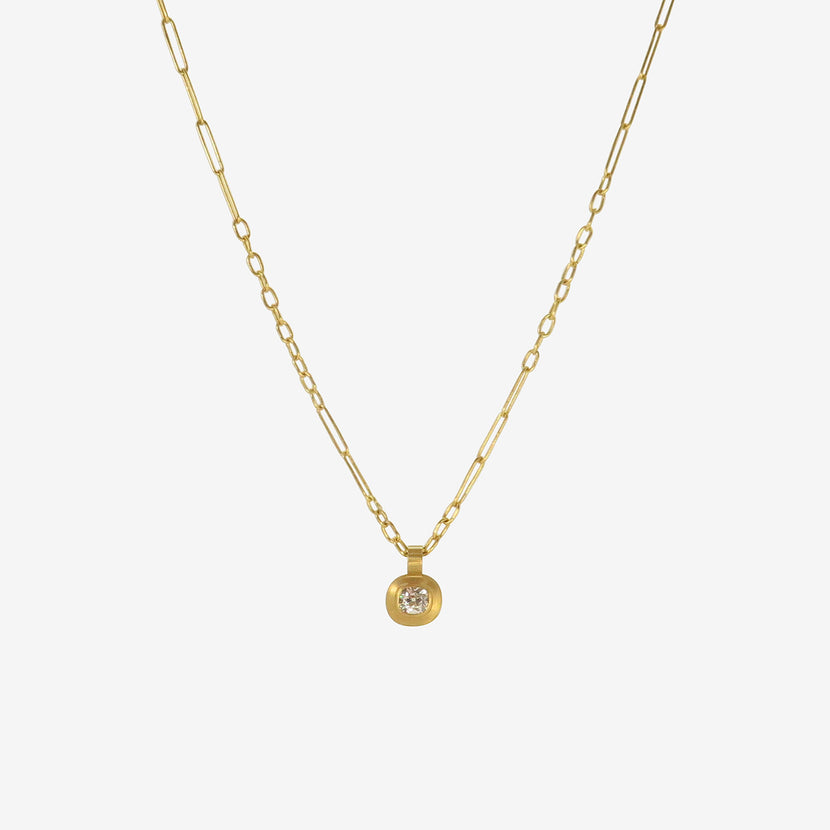 ROSANNE PUGLIESE 22K & OLD-MINE-CUT DIAMOND GREEK-INSPIRED PENDANT, 1.01CT