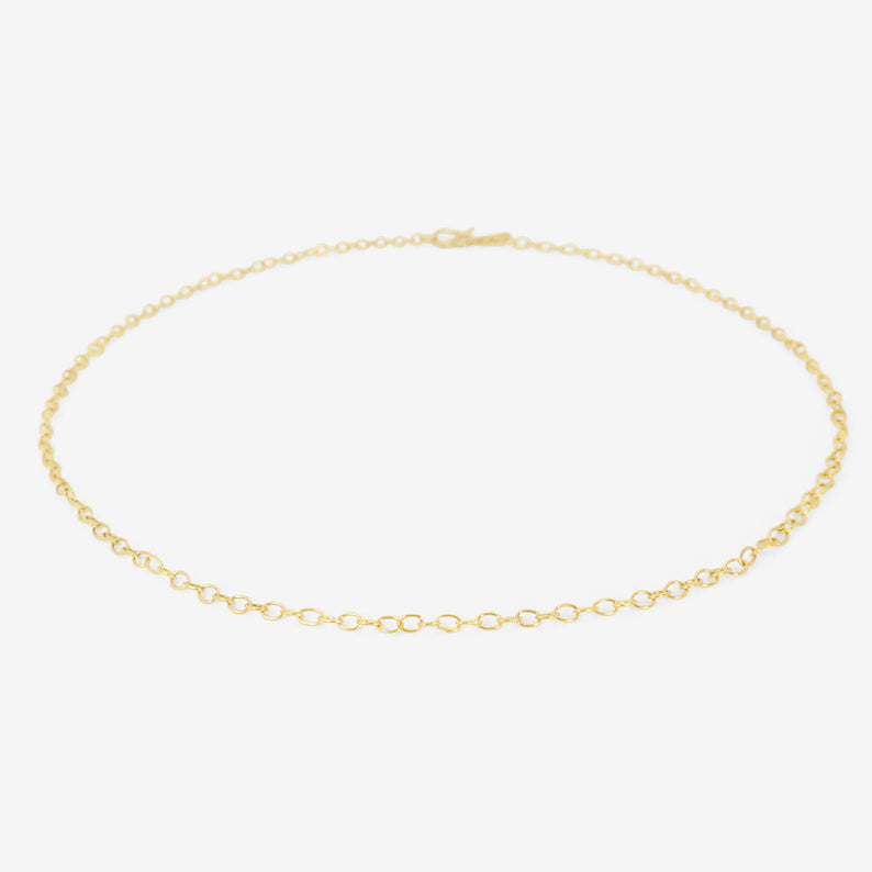ROSANNE PUGLIESE 22K HANDMADE MINI CIRCLE LINK CHAIN
