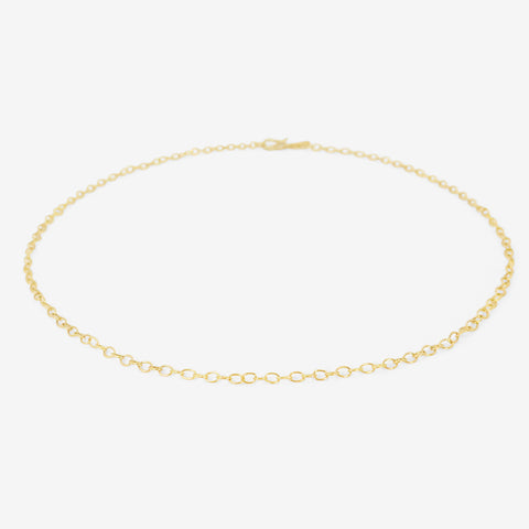 ROSANNE PUGLIESE 22K HANDMADE MINI CIRCLE LINK CHAIN