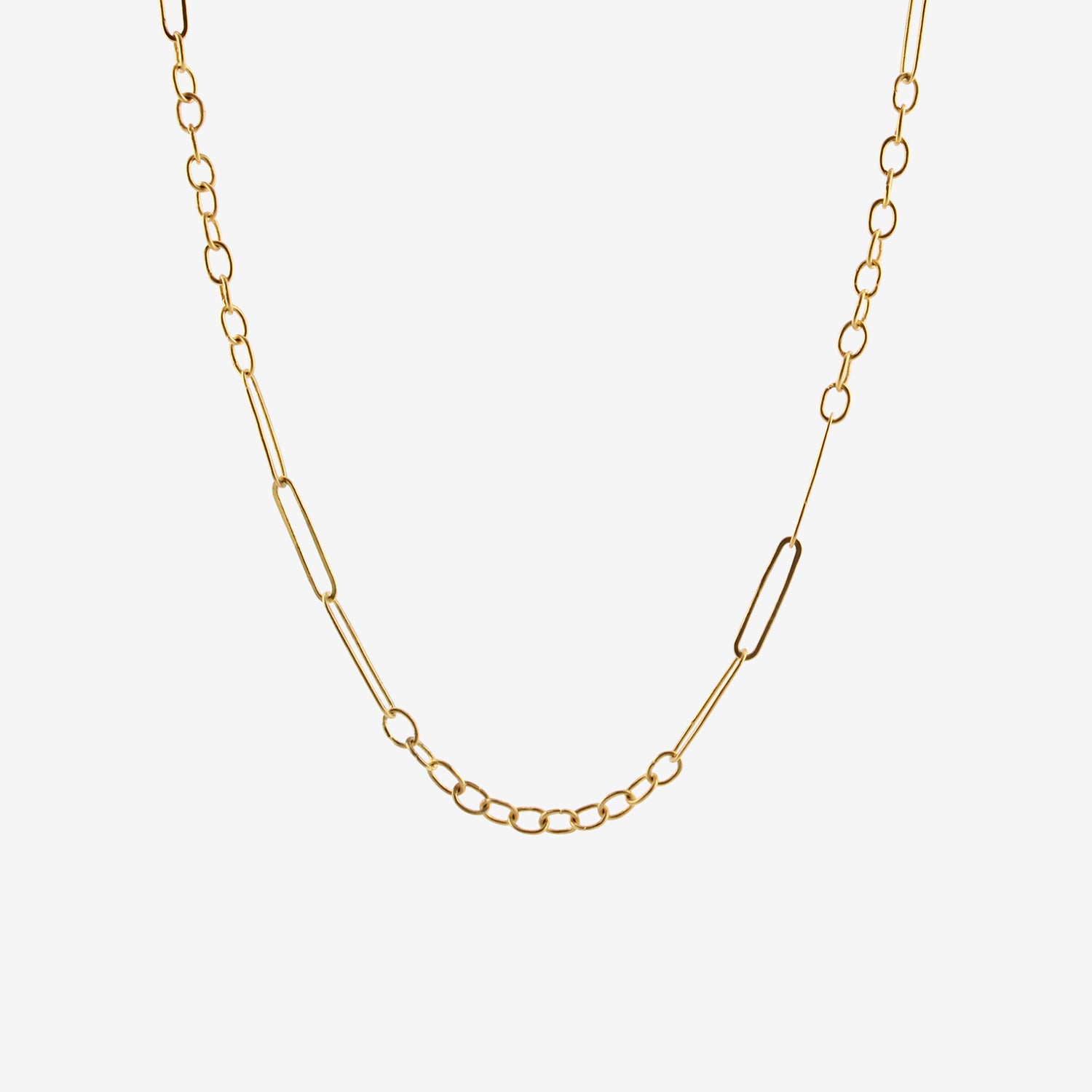 ROSANNE PUGLIESE 22K HANDMADE MIXED LINK CHAIN