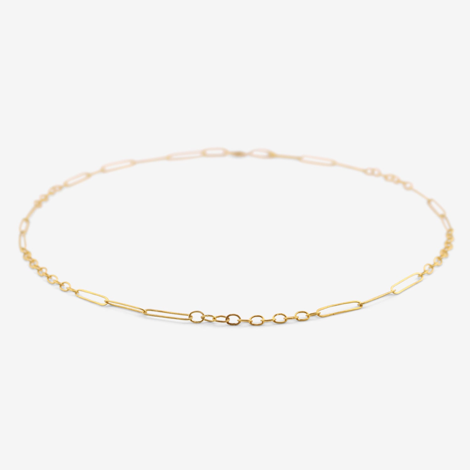 ROSANNE PUGLIESE 22K HANDMADE MIXED LINK CHAIN