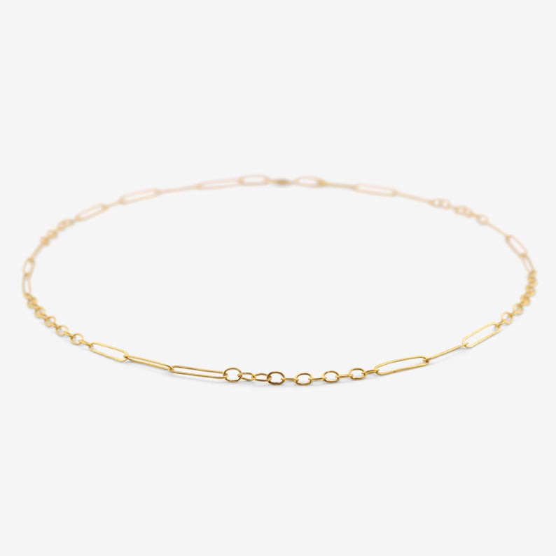 ROSANNE PUGLIESE 22K HANDMADE MIXED LINK CHAIN