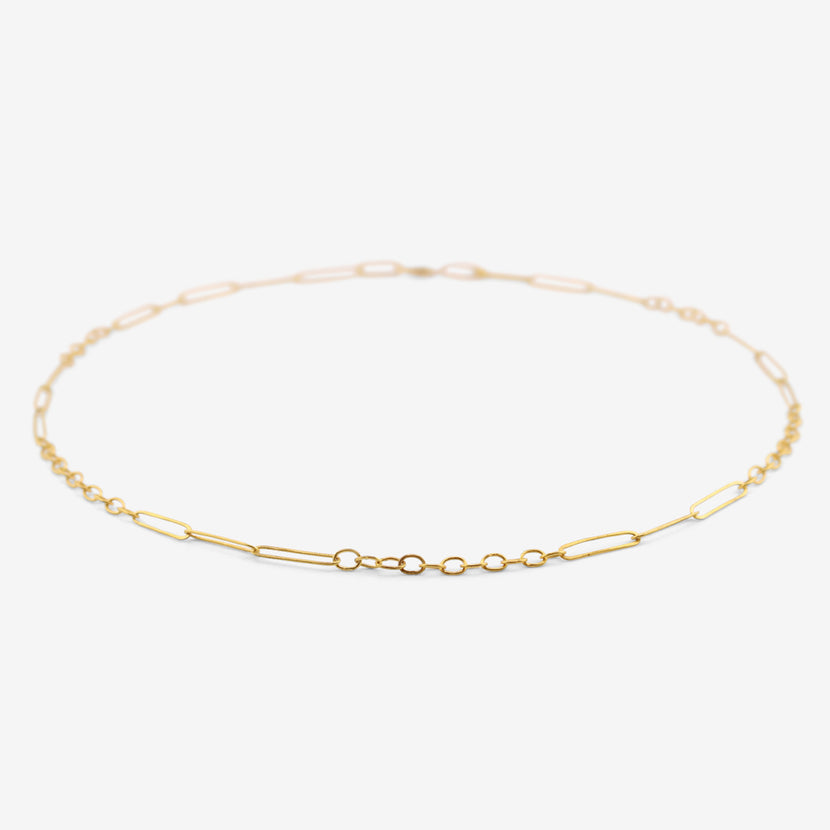 ROSANNE PUGLIESE 22K HANDMADE MIXED LINK CHAIN