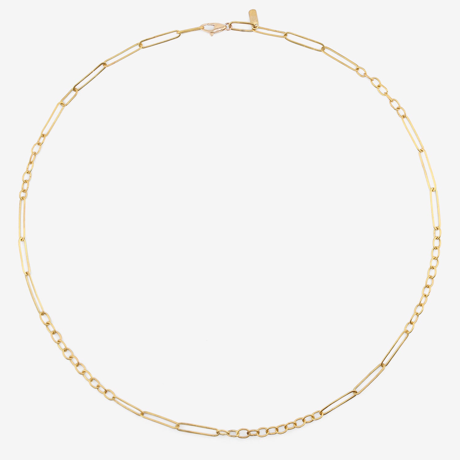 ROSANNE PUGLIESE 22K HANDMADE MIXED LINK CHAIN