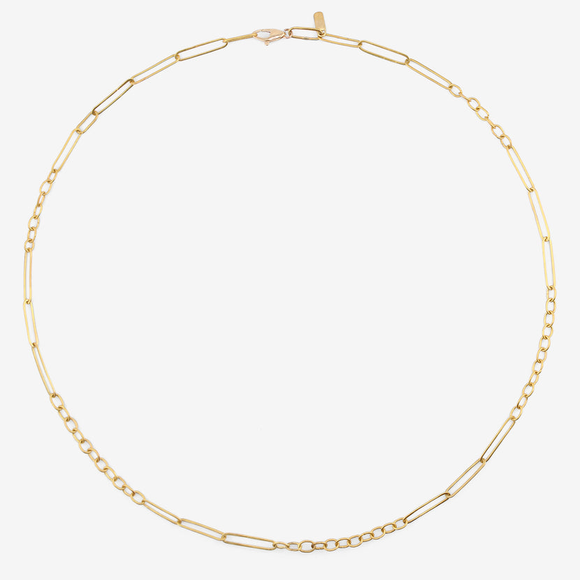 ROSANNE PUGLIESE 22K HANDMADE MIXED LINK CHAIN
