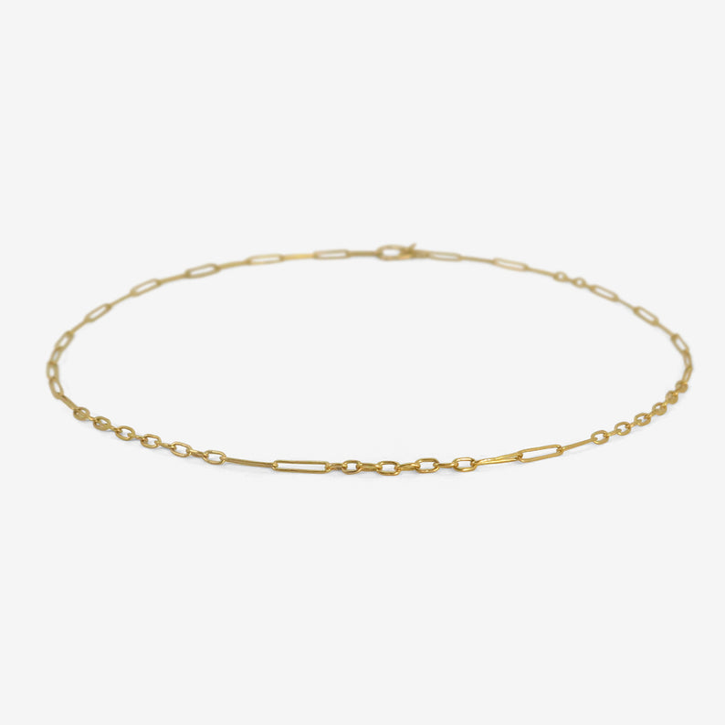 ROSANNE PUGLIESE 22K MIXED LINK CHAIN